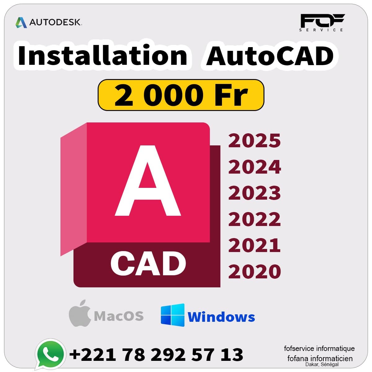 Installation Autocad 2026/2025/2024/2023... 