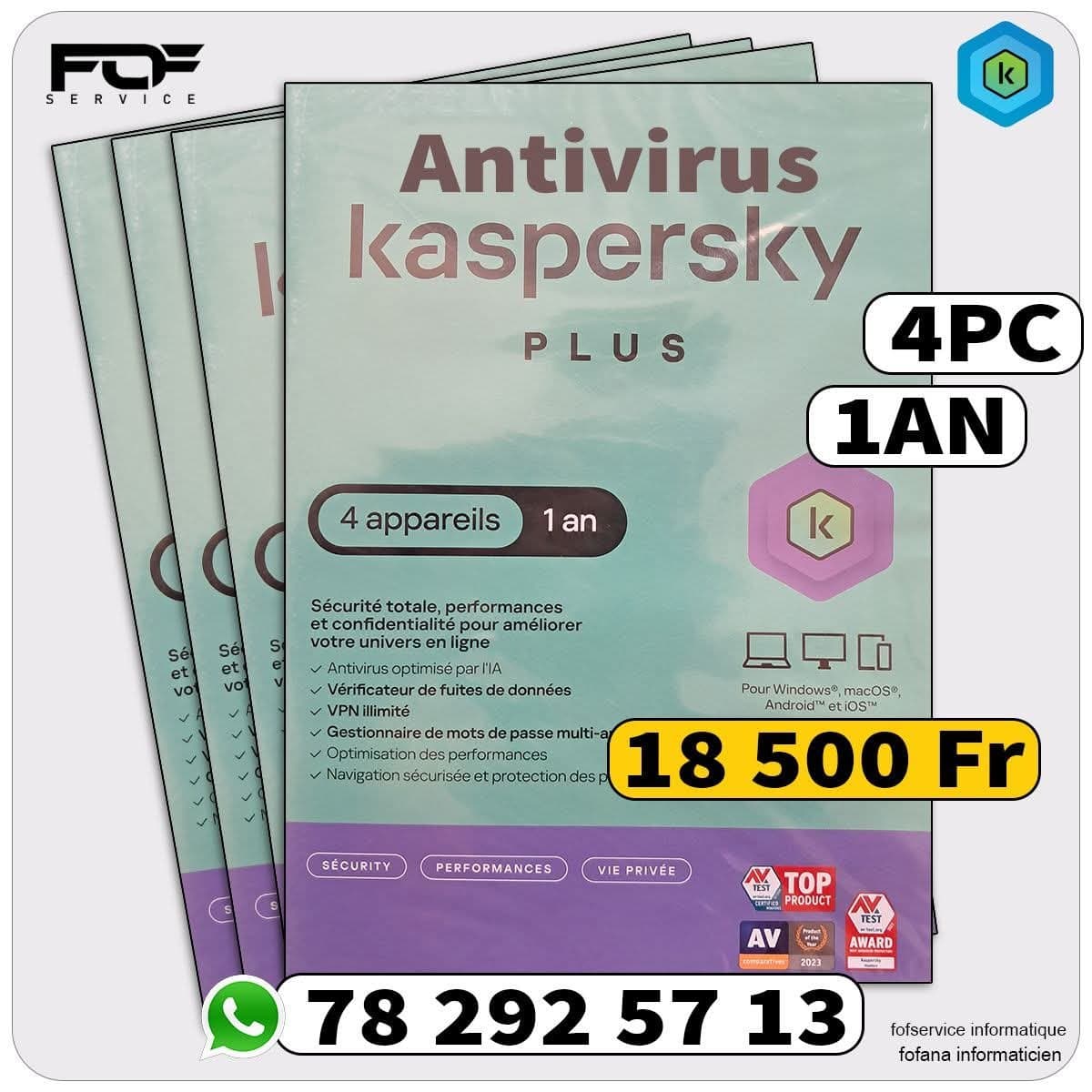 Antivirus Kaspersky Standard 4PC 1an 