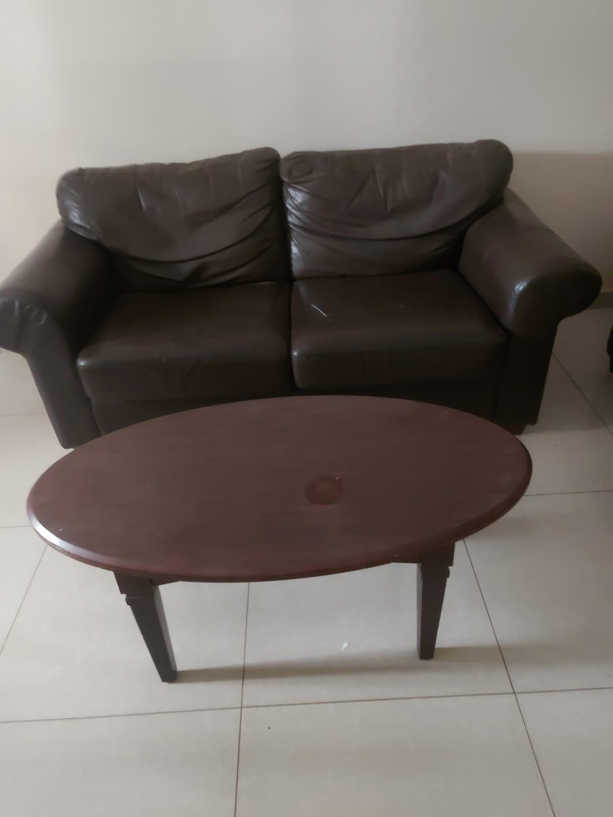 Fauteuil 2 places avec table basse — photo 1
